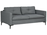 Two-Seater Sofa, with Steel Legs - Grey T3398P423899