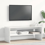 TV Cabinet High Gloss White 100x40x40 cm Engineered Wood 861118