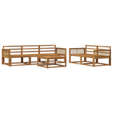 Outdoor Sofa Set 6 pcs Natural Solid Acacia Wood 3382347