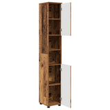 Bathroom Cabinet with Storage Old Wood 30 x 35 x 192 cm 883342