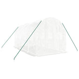Greenhouse with Steel Frame White 8 m 4x2x2 m 3188028