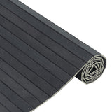 Rug Rectangular Grey 100x300 cm Bamboo 376814