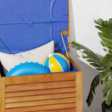 Garden Storage Box with Louver 60x50x56 cm Solid Wood Acacia 365839
