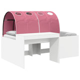 Bed with Tunnel 4 pcs Artisian Oak and Pink Engineered Wood 3423692