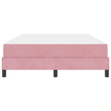 Box Spring Bed with Mattress Pink 160 x 220 cm Fabric 3398802