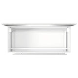 Bathroom Cabinet with Mirror High Gloss White Engineered Wood 833883