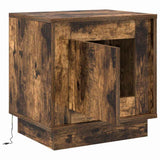 Bedside Cabinet 2 pcs Smoked Oak 44 x 34.5 x 45 cm 869571