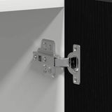 Hanging Cabinet Black Oak 60 x 57 x 207 cm Engineered Wood 3334018