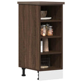 Bottom Cabinet Riga Brown Oak 30x44.5x81.5 cm Engineered Wood 854199