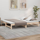 Pull-out Day Bed without Mattress 2x cm Solid Wood Pine 823419