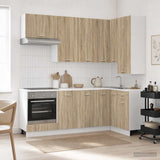 Kitchen Unit LYON 8 pcs Sonoma Oak Engineered Wood 3438441