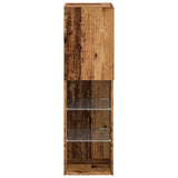 TV Cabinet with LED Lights Old Wood 30.5x30x102 cm 857676