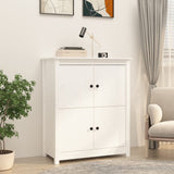 Sideboard White 83x41.5x100 cm Solid Wood Pine 821508