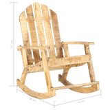 Garden Rocking Chair Solid Mango Wood 285883