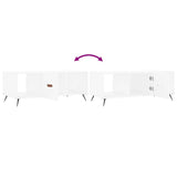 Coffee Table White 102x50x40 cm Engineered Wood 829268