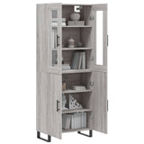 Highboard Grey Sonoma 69.5x34x180 cm Engineered Wood 3198239