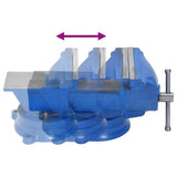 Bench Vise Blue 100 mm Cast Iron 154638
