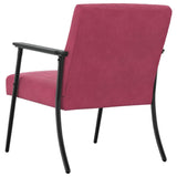 Armchair Wine Red 59 x 75 x 78 cm Velvet 42017684