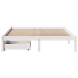 Bed Frame without Mattress White 120x200 cm Solid Wood Pine 3301435