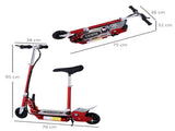 Foldable Electric Scooter for Teens Over 7 years old 12V Battery 120W-Red T3398P349431