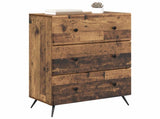 Drawer Cabinet Old Wood 66 x 34.5 x 90 cm Engineered Wood 895533