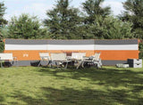 Camping Windbreak Grey and Orange 508x130 cm Waterproof 4009662