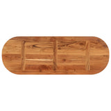 Table Top 140x50x2.5 cm Oval Solid Wood Acacia 370089