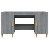 Desk Grey Sonoma 140x50x75 cm Engineered Wood 817550