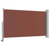48346 Patio Retractable Side Awning 140 x 300 cm Brown