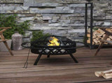 Fire Pit with Poker 70 cm XXL Steel 360058