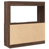 Highboard Brown Oak 92x33x100 cm Engineered Wood 855130