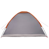 Camping Tent with Roof Grey and Orange 275 x 215 x 125 cm 42028634