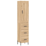 Highboard Sonoma Oak 34.5x34x180 cm Engineered Wood 3200204