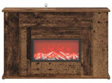Fireplace with LED Strip Old Wood 63 x 20 x 54.5 cm 8021101