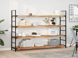 Floating Shelves 2 pcs 140x30x4 cm Oil Finished Solid Wood Acacia 3279624