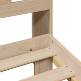 Bookcase Bed without Mattress 140x200 cm Solid Wood Pine 3309962