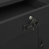 Office Cabinet with Planter Box Anthracite 90x40x125 cm Steel 3095271