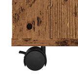 Rolling Cabinet Old Wood 60x35x75 cm Engineered Wood 856656
