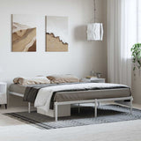 Metal Bed Frame without Mattress White 150x200cm 350915
