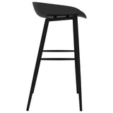 7 Piece Bar Set White and Black 3057451