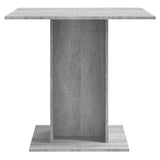 Dining Table Grey Sonoma 80x80x75 cm Engineered Wood 825823