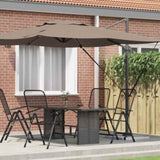 Roma Parasol Taupe 286 x 284 x 265 cm Aluminium and Polyester 42003338