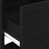 ZNTS Bedside Cabinets with Drawer 2 pcs Black Oak 51x31x47 cm 858671