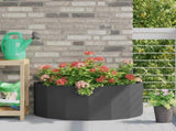 Planter Black 90 x 45 x 35 cm Steel 883689