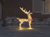 3D Reindeer 140 LEDs Warm white 128 cm PET 42019055