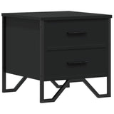 Bedside Cabinet Black 40x41x40 cm Engineered Wood 848504