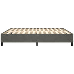 ZNTS Bed Frame without Mattress Dark Grey Super King Velvet 3121227