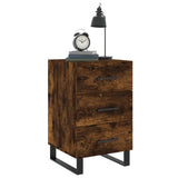 Bedside Cabinet Smoked Oak 40x40x66 cm Engineered Wood 827689