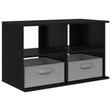 TV stand with Drawer Black Oak 79 x 40 x 48 cm 8000461