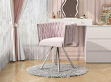velvet dining chair, single light luxury living room bedroom swivel chair, Leisure swivel chair with N606P310250R